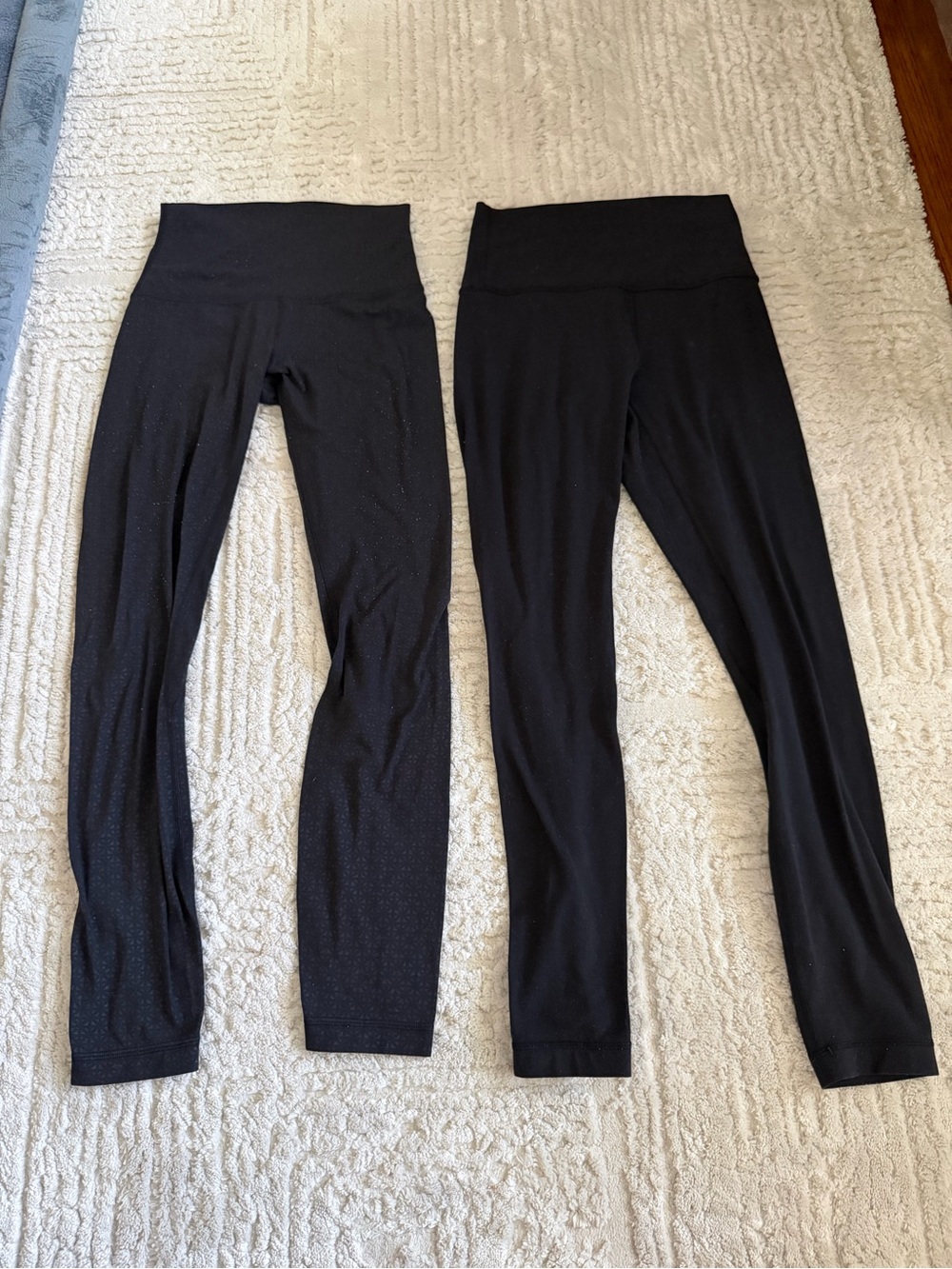 Lot of 2 Lululemon High-Waist Black Women's Leggings